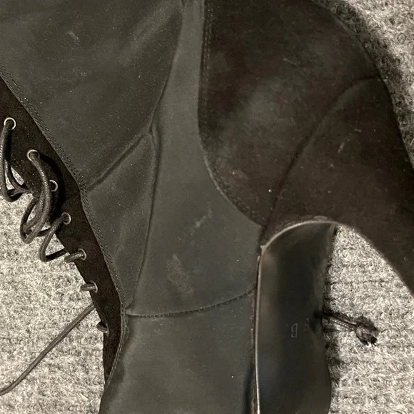 Vtg CHARLES DAVID By Nathalie M Lace Up Victorian Boots Sz 8 - Picture 9 of 13